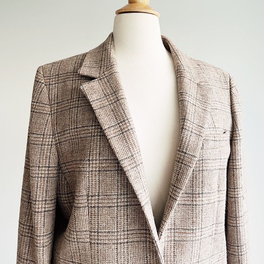 Orvis Brown Plaid Wool Blazer - Picture 4 of 9